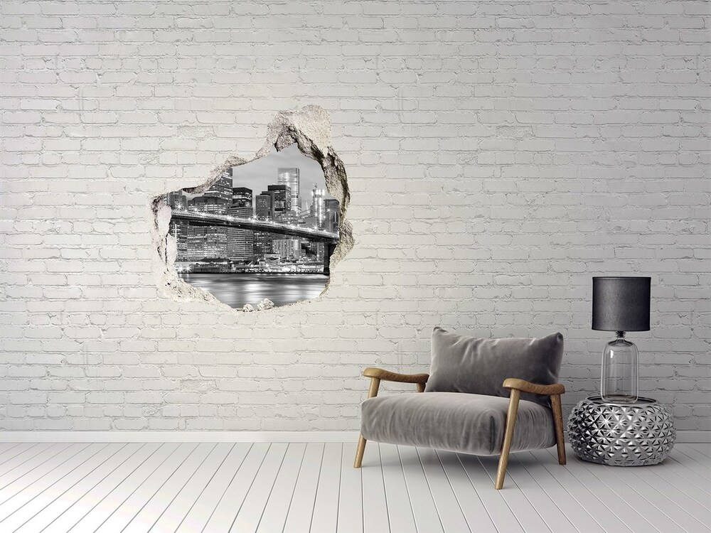 3D wall hole Manhattan New York