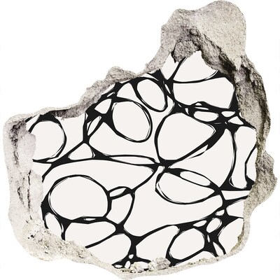 Hole wall sticker Abstract patterns on the wall