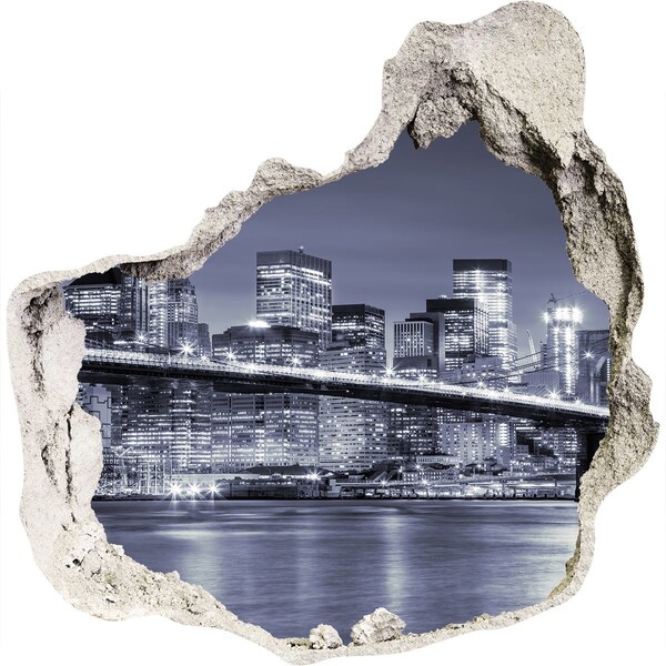 Hole wall sticker Manhattan New York