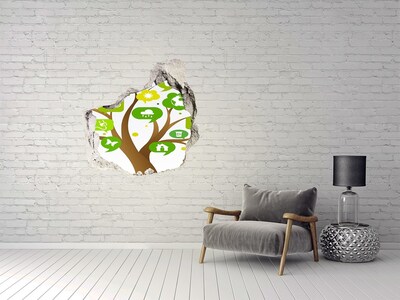 3D wall hole Ecological tree