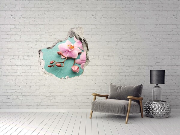 Hole wall sticker Orchid