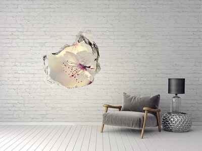 Hole wall sticker A floral dream behind the wall