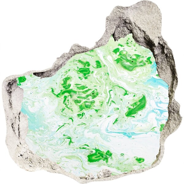 Hole wall sticker A green oasis in a hole in the wall