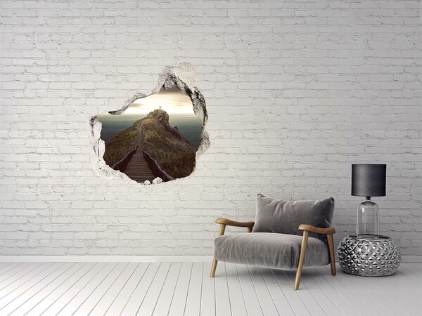 Hole wall sticker Path to Heaven