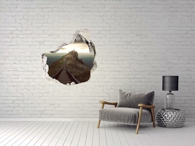 Hole wall sticker Path to Heaven