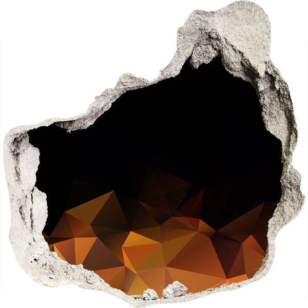 Hole in the wall sticker The interior of the volcano