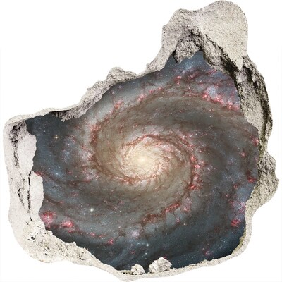 3D wall hole wallpaper Nebula