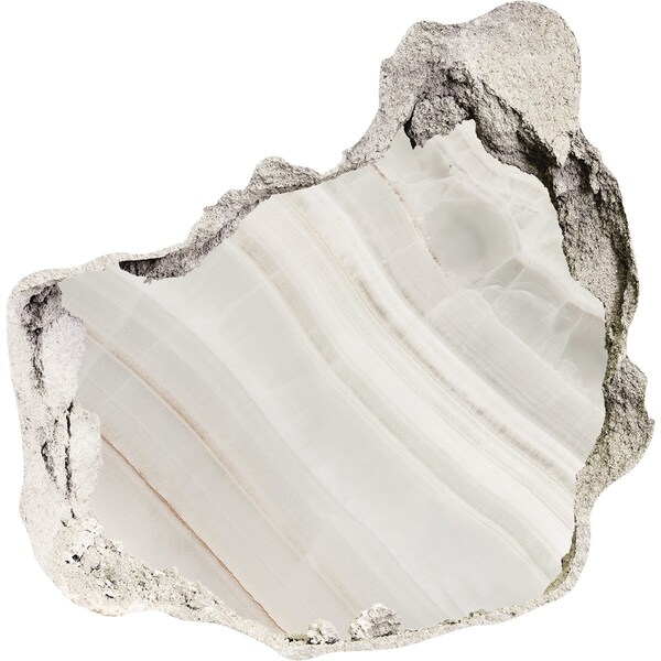 Hole in the wall decal Stone crack with alabaster