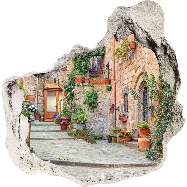 Hole in the wall sticker A charming town in Tuscany