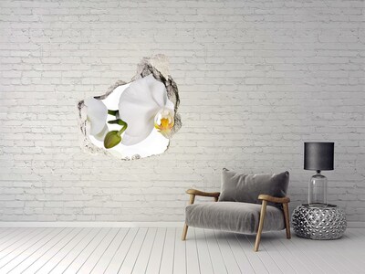 Hole in the wall sticker Orchid