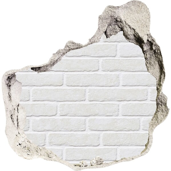 Hole in the wall decal A ruined brick wall
