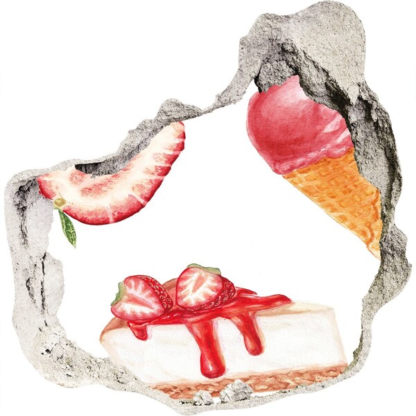 Hole wall sticker Sweet Delights of Summer