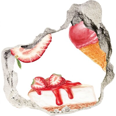 Hole wall sticker Sweet Delights of Summer