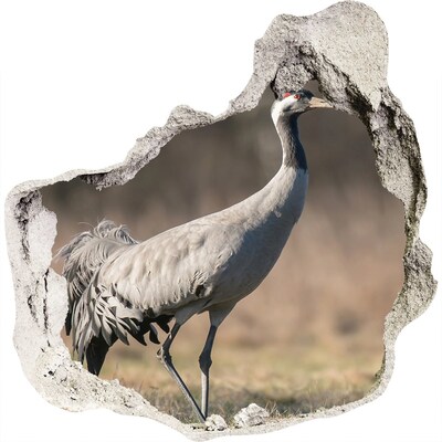 Hole wall sticker Heron