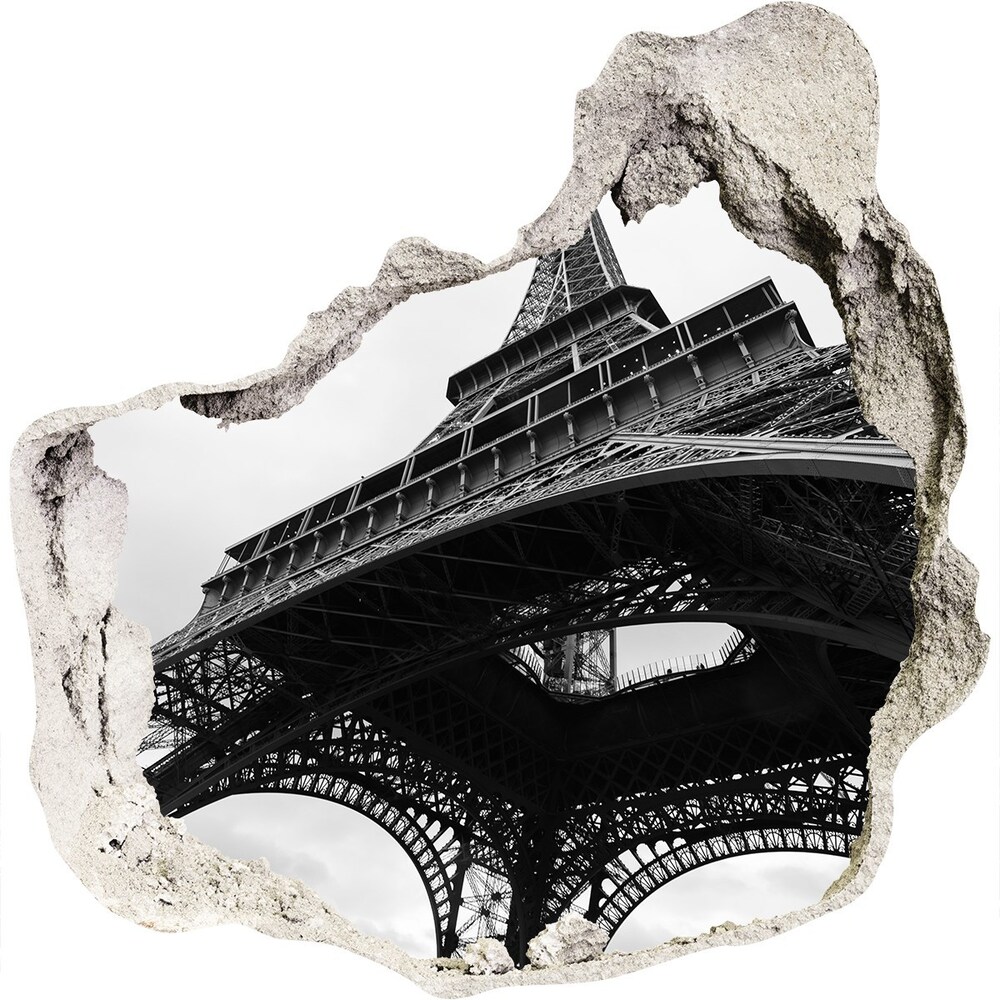 Hole in the wall sticker Eiffel Paris tower