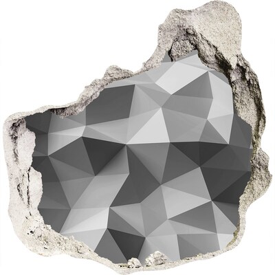 Hole in the wall decal Geometric hole in the wall