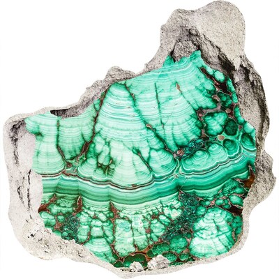 Hole in the wall sticker Malachite Grotto