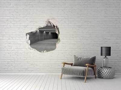 Hole wall sticker Concrete tunnel