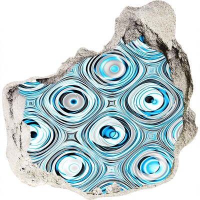 Hole wall sticker Water eddies in concrete