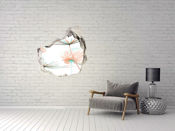 Hole wall sticker Dandelion