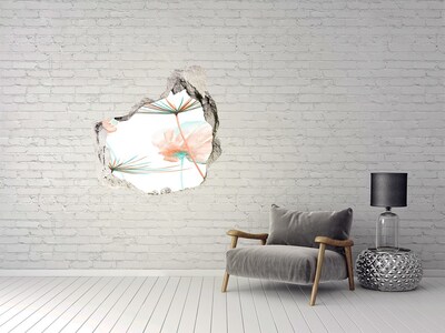 Hole wall sticker Dandelion