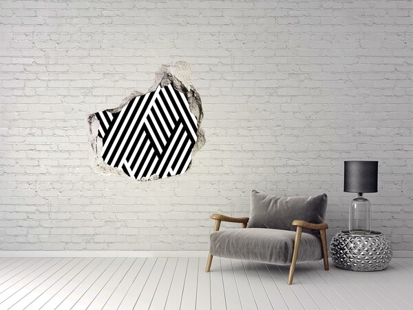 3D wall hole Geometric background