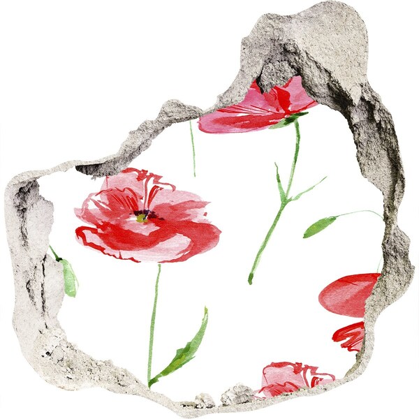 Hole wall sticker Flower Hole in the Wall