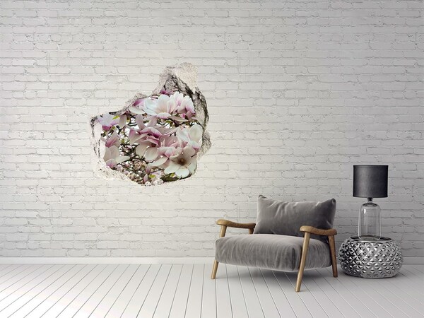 Hole in the wall sticker Magnolia Floral Paradise