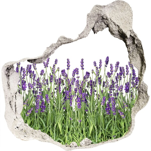 Hole wall sticker Lavender flowers