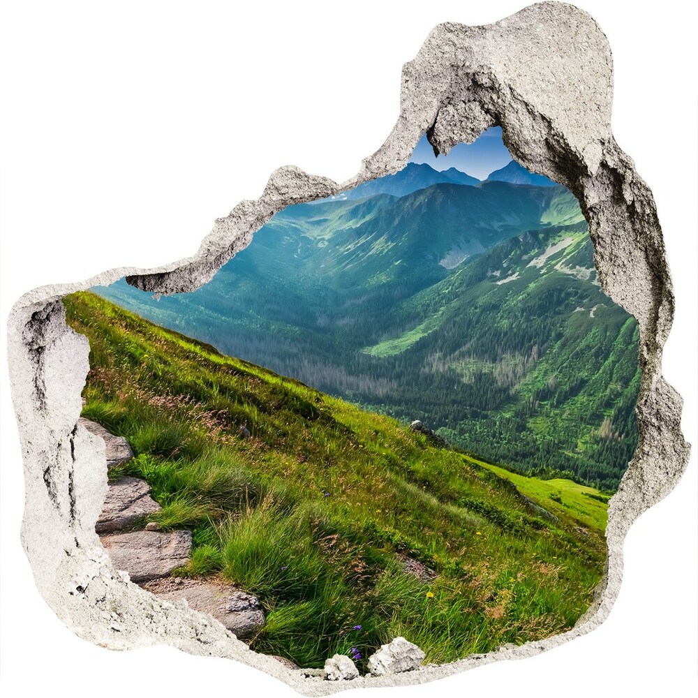 Hole in the wall sticker Path in the Tatra Mountains