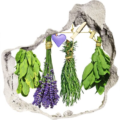 Hole in the wall decal Hole in the Wall Herb Garden