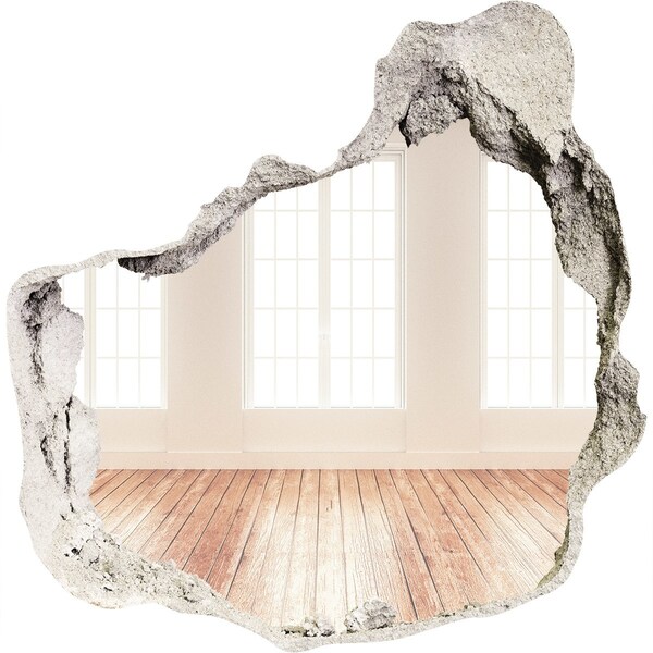Hole in the wall decal Interior with a view of the sun