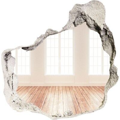 Hole in the wall decal Interior with a view of the sun