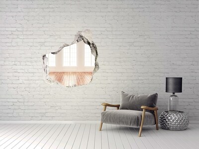 Hole in the wall decal Interior with a view of the sun
