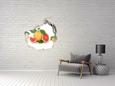 3D wall hole wallpaper A fruity hole-in-the-wall paradise