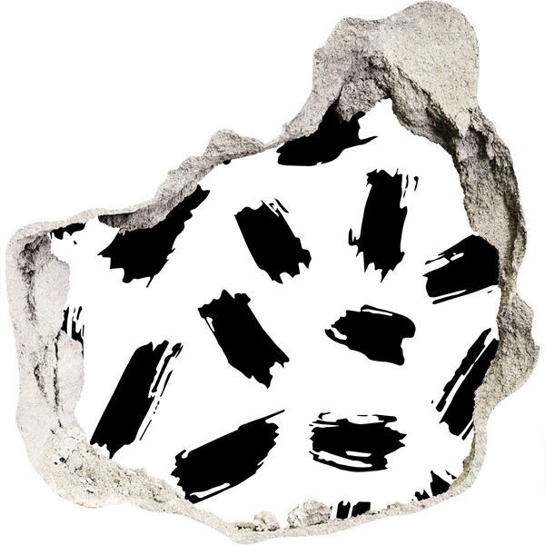 Hole in the wall sticker A damaged wall with abstract streaks