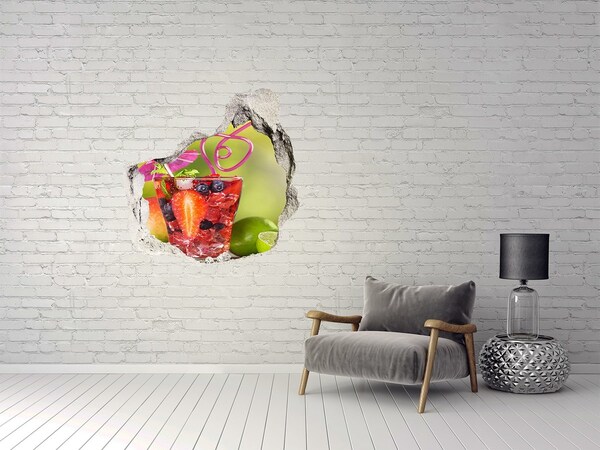 Hole wall sticker Fruit cocktail