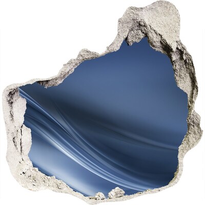 Hole in the wall sticker A hole in the wall with a view of the sky