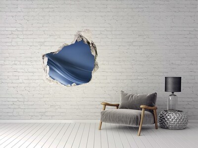 Hole in the wall sticker Gray wave