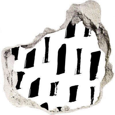 Hole wall sticker A ruined wall overlooking the city