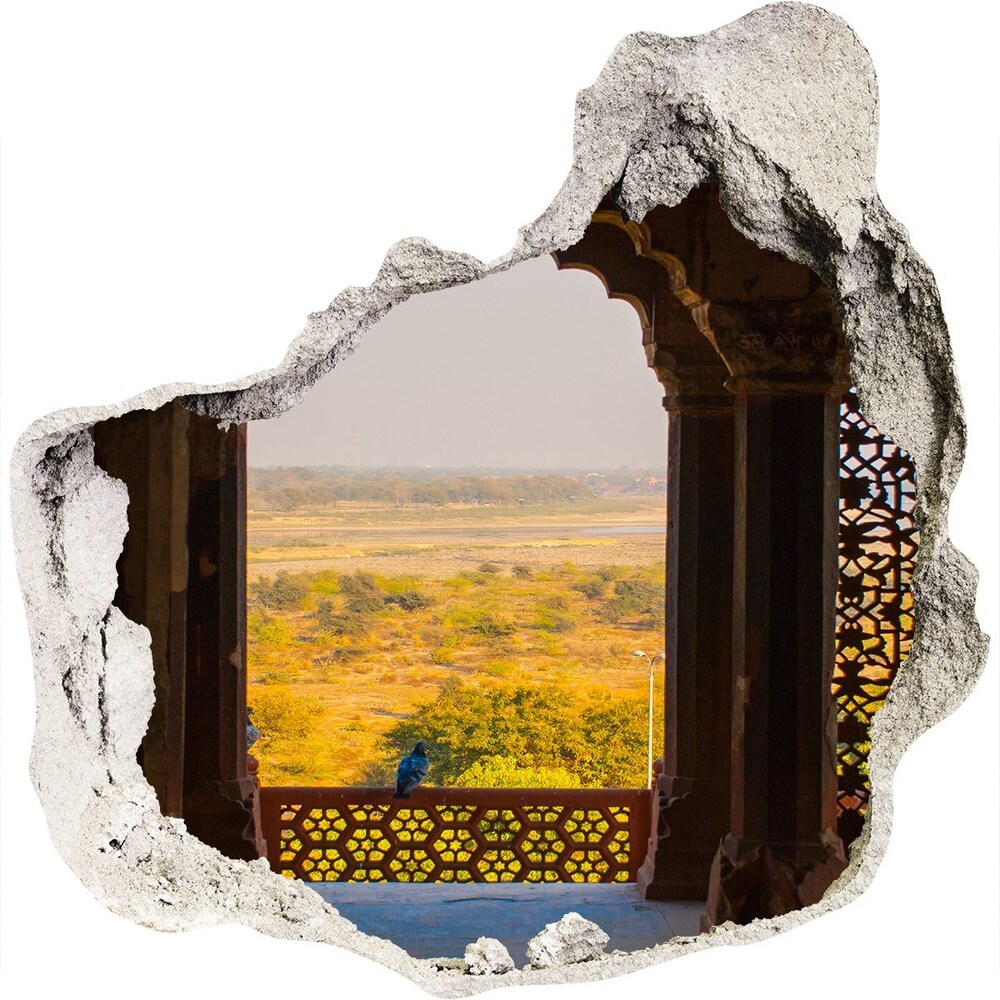 Hole in the wall decal Fort AGRA India