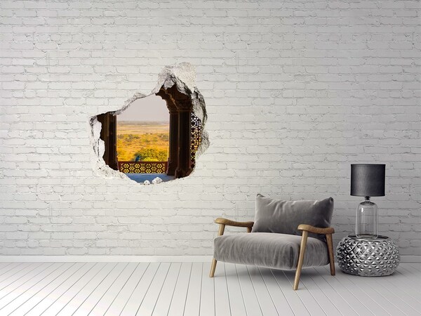 Hole in the wall decal Fort AGRA India