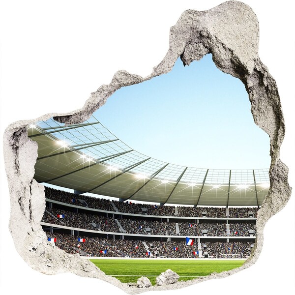 Hole in the wall decal France stadium