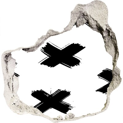 Hole in the wall sticker Stylish hole in the wall