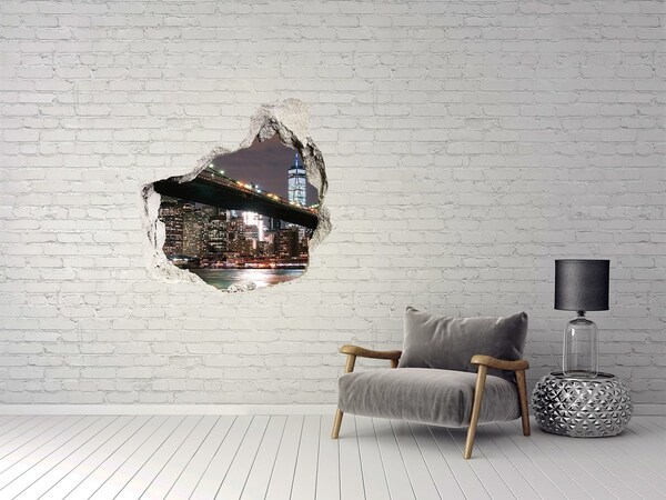 Hole in the wall decal Manhattan New York