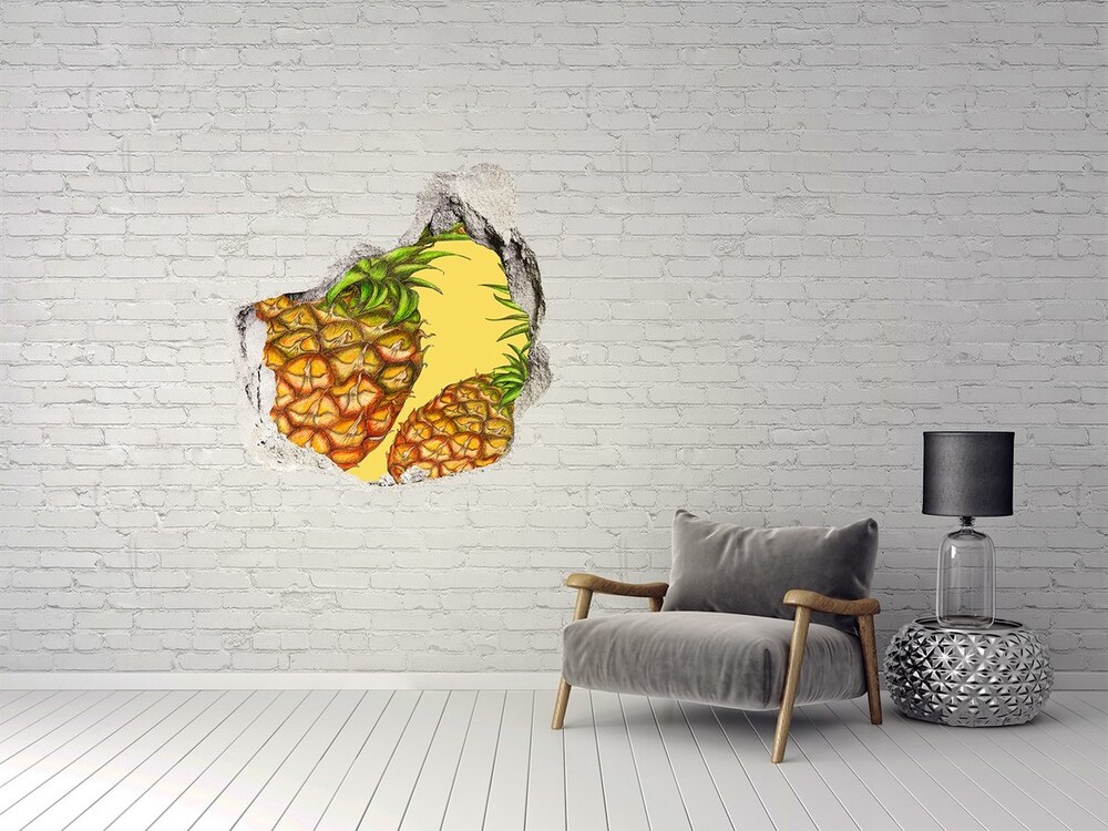 Hole wall sticker Pineapple