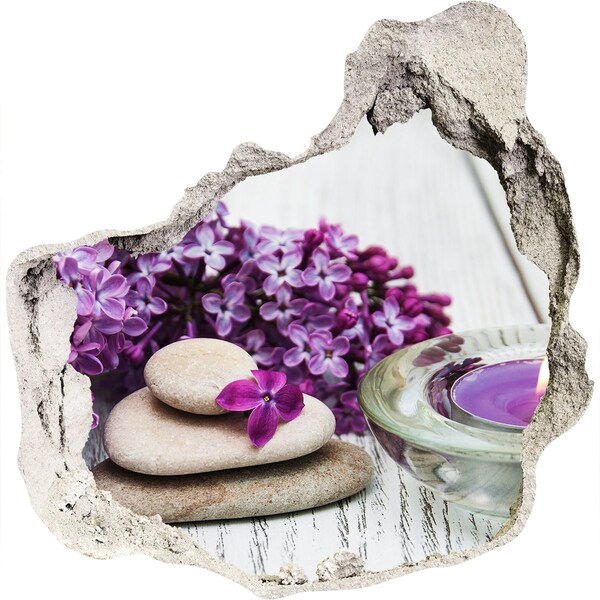 3D wall hole A floral oasis of peace