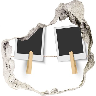 Hole in the wall decal Photo frames