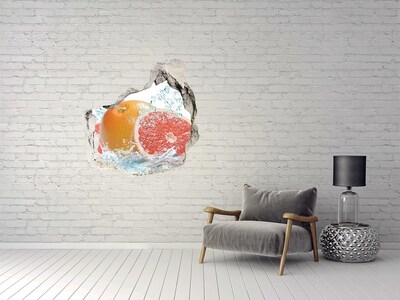 Hole in the wall decal Fruit paradise with a waterfall
