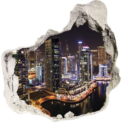 Hole in the wall decal Marina in Dubai